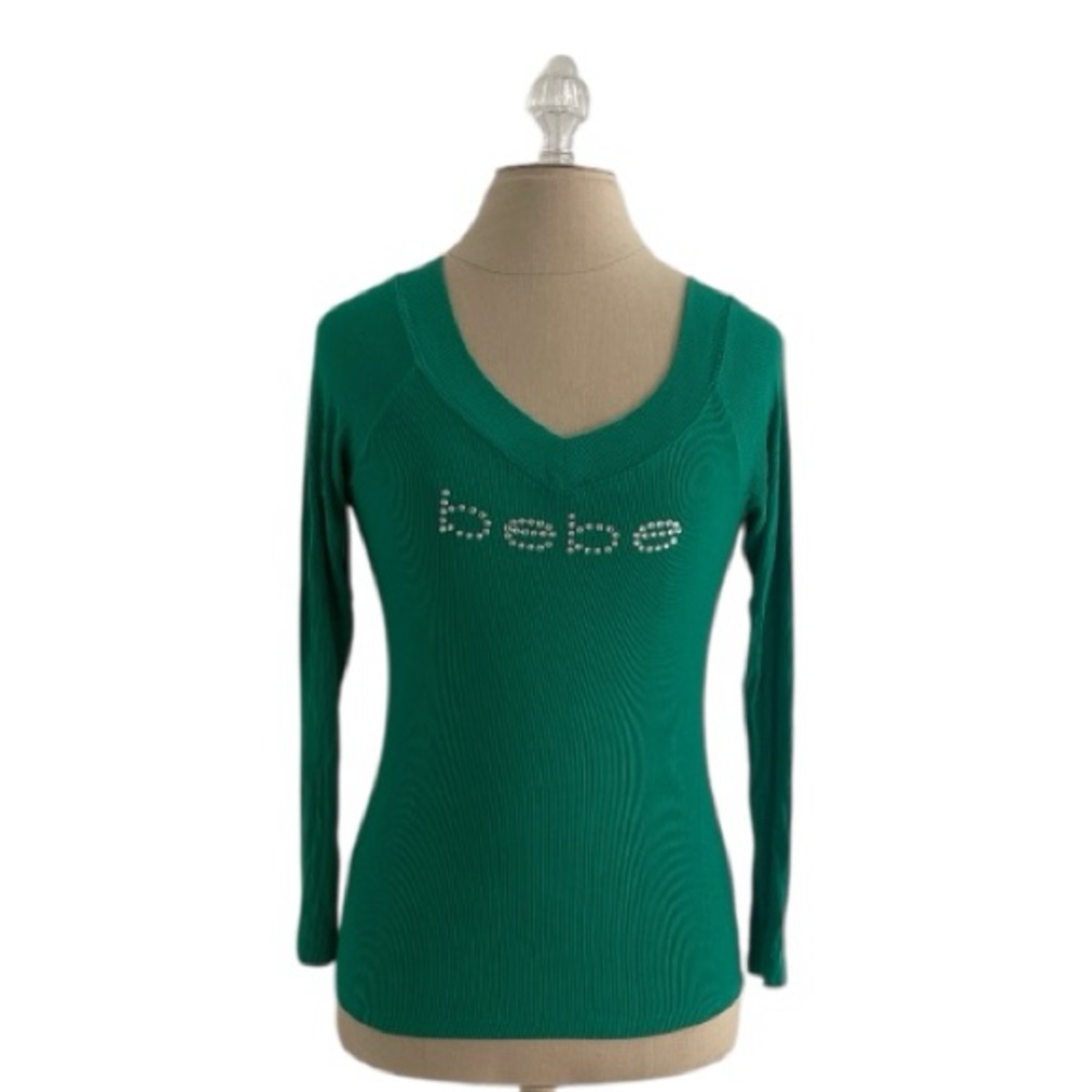 Bebe Emerald Long Sleeve Tee